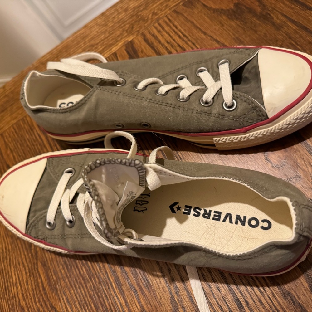 Olive Green Converse Sneakers